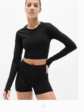 Athleta long sleeve crop top